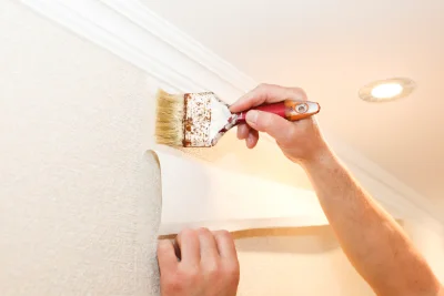 Pose de papier peint à Gomer — revêtements muraux et toiles de verre